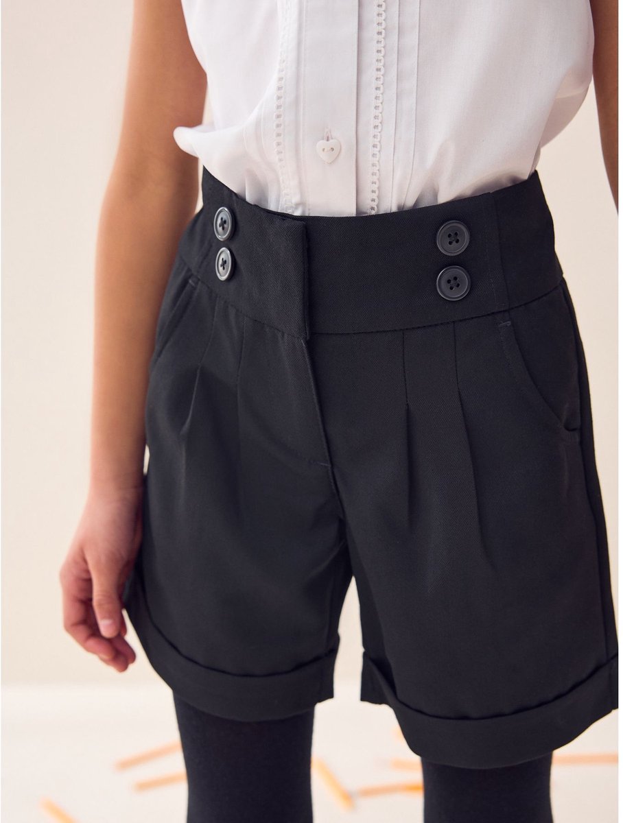 Next - Meisjes - Schoolshorts - Zwart