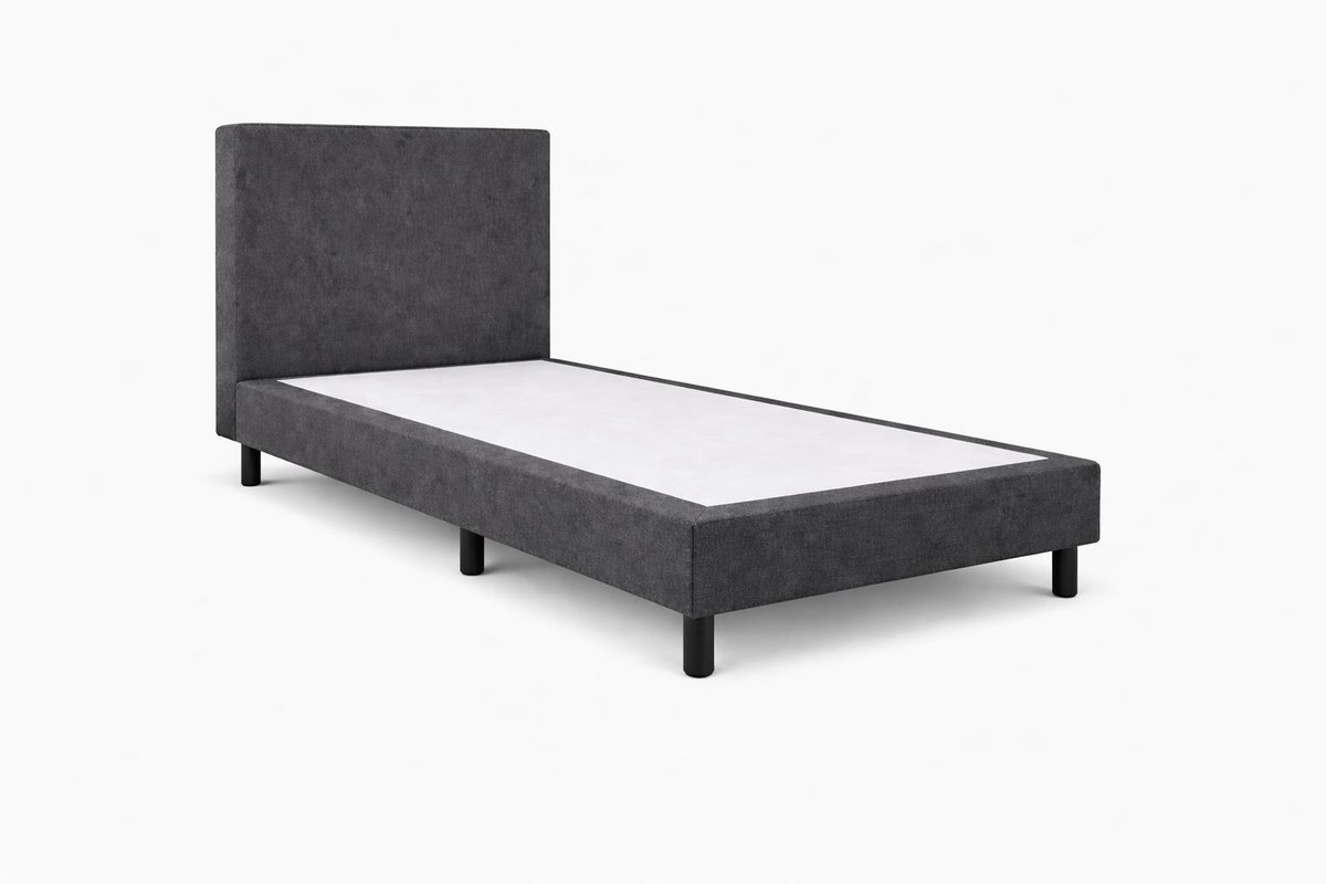 Boxspring Ayla Royal - 70x200 Zonder matras - Antraciet Glad - Ayla Matrassen - 1 persoons