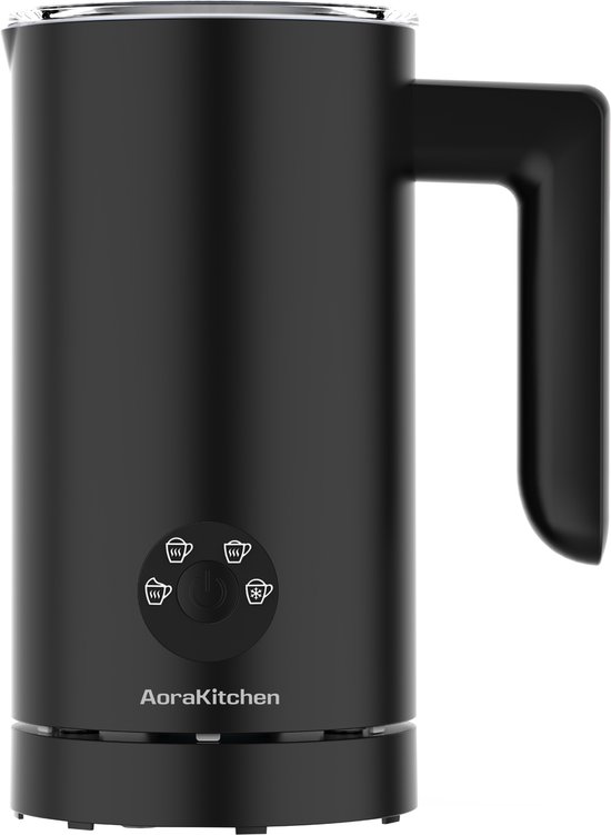 AoraKitchen Melkopschuimer - 300ML - Melkschuimer - RVS - Electrisch - 4-in-1 - Antikleeflaag - 500W