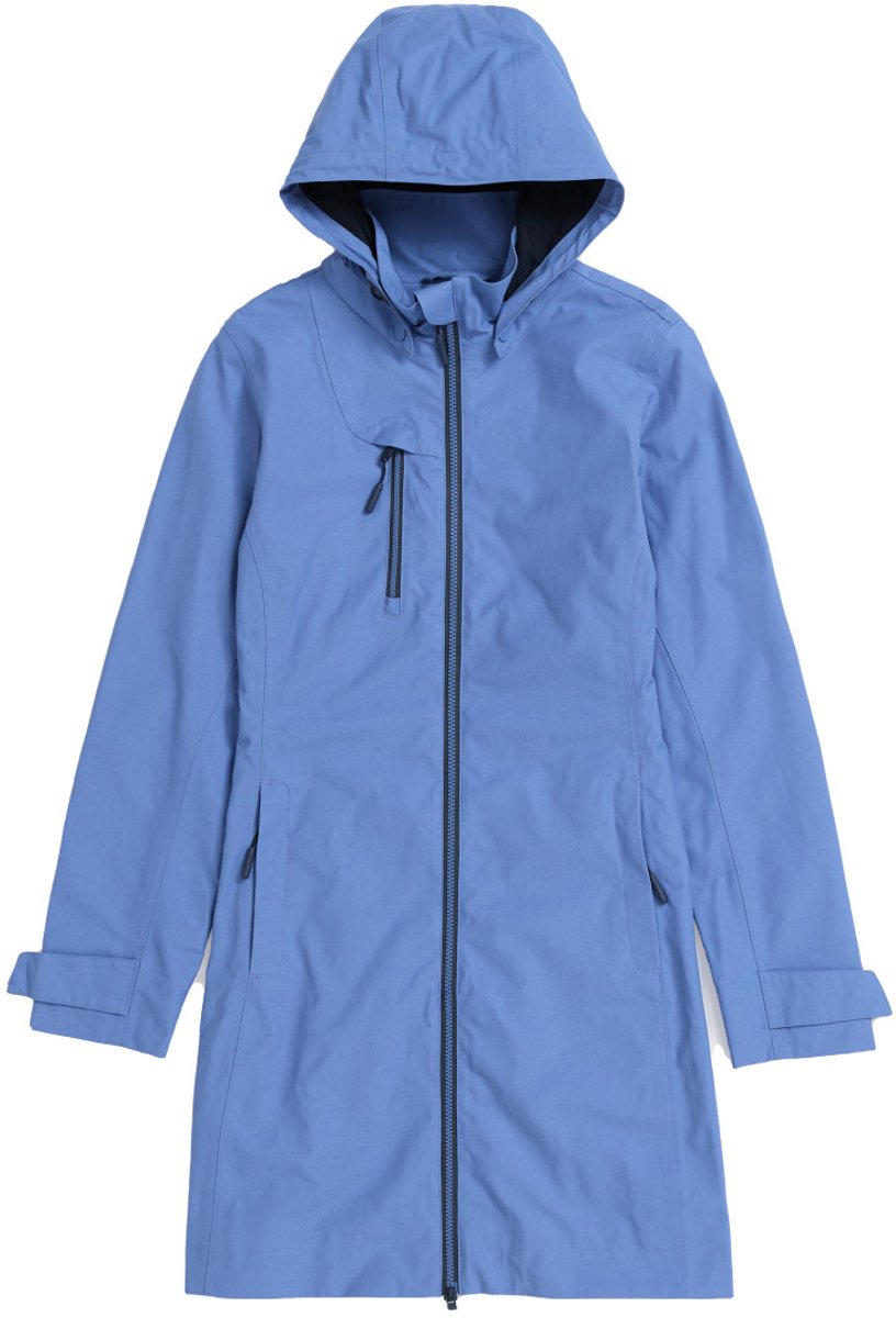 Blauwe (Bluebell) dames regenjas Coverack Coat van Seasalt M