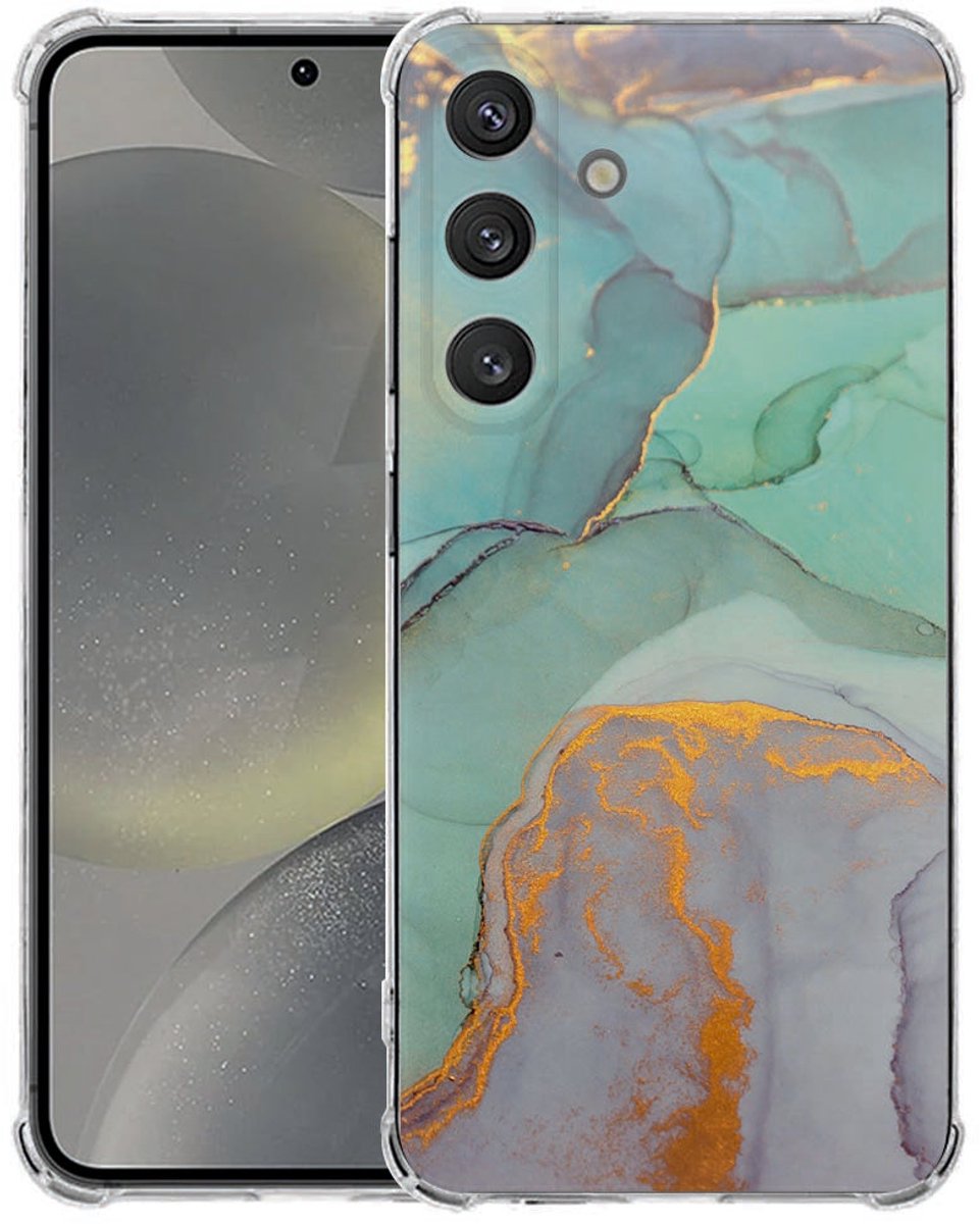 Samsung Galaxy S25 FE Flexibele back cover - Watercolor Mix TPU Antishock