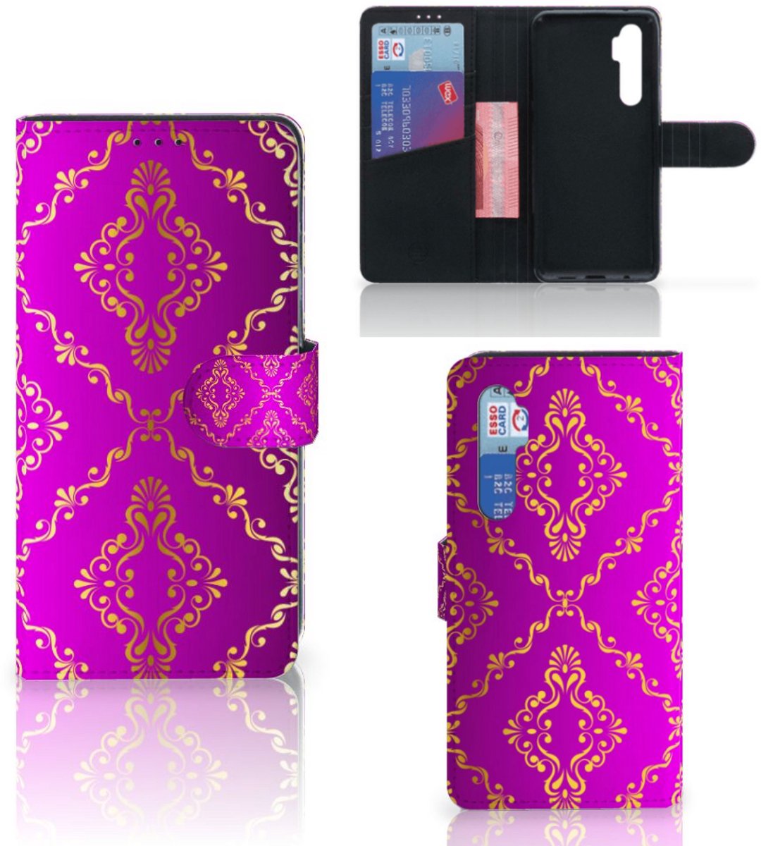 Wallet Case Xiaomi Mi Note 10 Lite Barok Roze