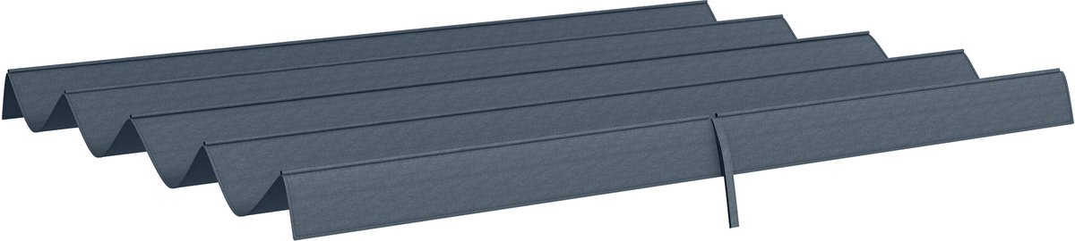 Killogood Vervangend dak voor 2.85 x 2 m tuinpaviljoen - uitschuifbaar - eenvoudige montage - polyester - donkergrijs