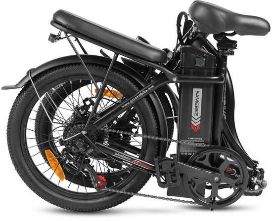 SAMEBIKE CY20 Elektrische Vouwfiets 20" - 250W Motor - 36V 13Ah Uitneembare Accu - 45–90 km Bereik - Shimano 7 Versnellingen - LED Display & Voor/achterverlichting - Opvouwbaar - Zwart — afbeelding 5