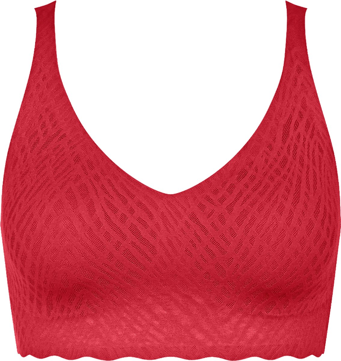 Sloggi Women ZERO Feel Bliss Festive Bralette - bralette - rood