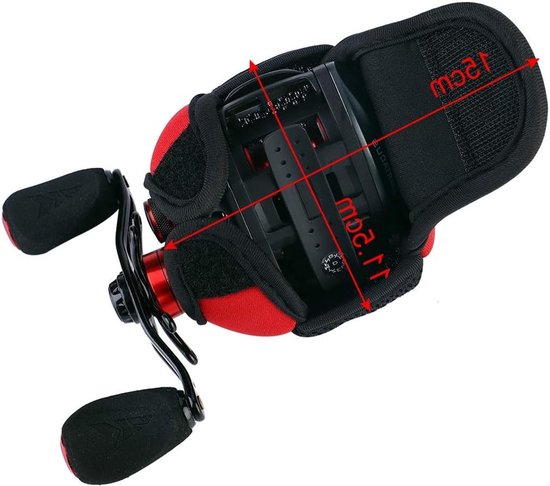Beschermhoes voor Baitcasting Reel, Nylon en Neopreen, Antikras en Opbergtas voor Visspullen, Ideaal voor Vissers en Hengelsport — afbeelding 3