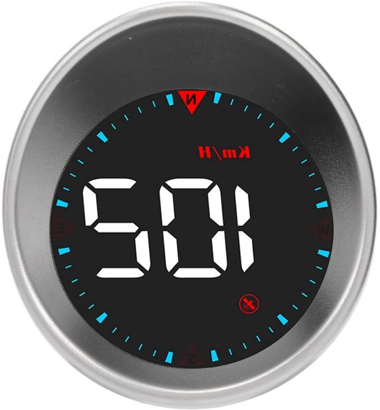 Digitale HUD Snelheidsmeter - Multifunctioneel met Alarm - Compact Ontwerp