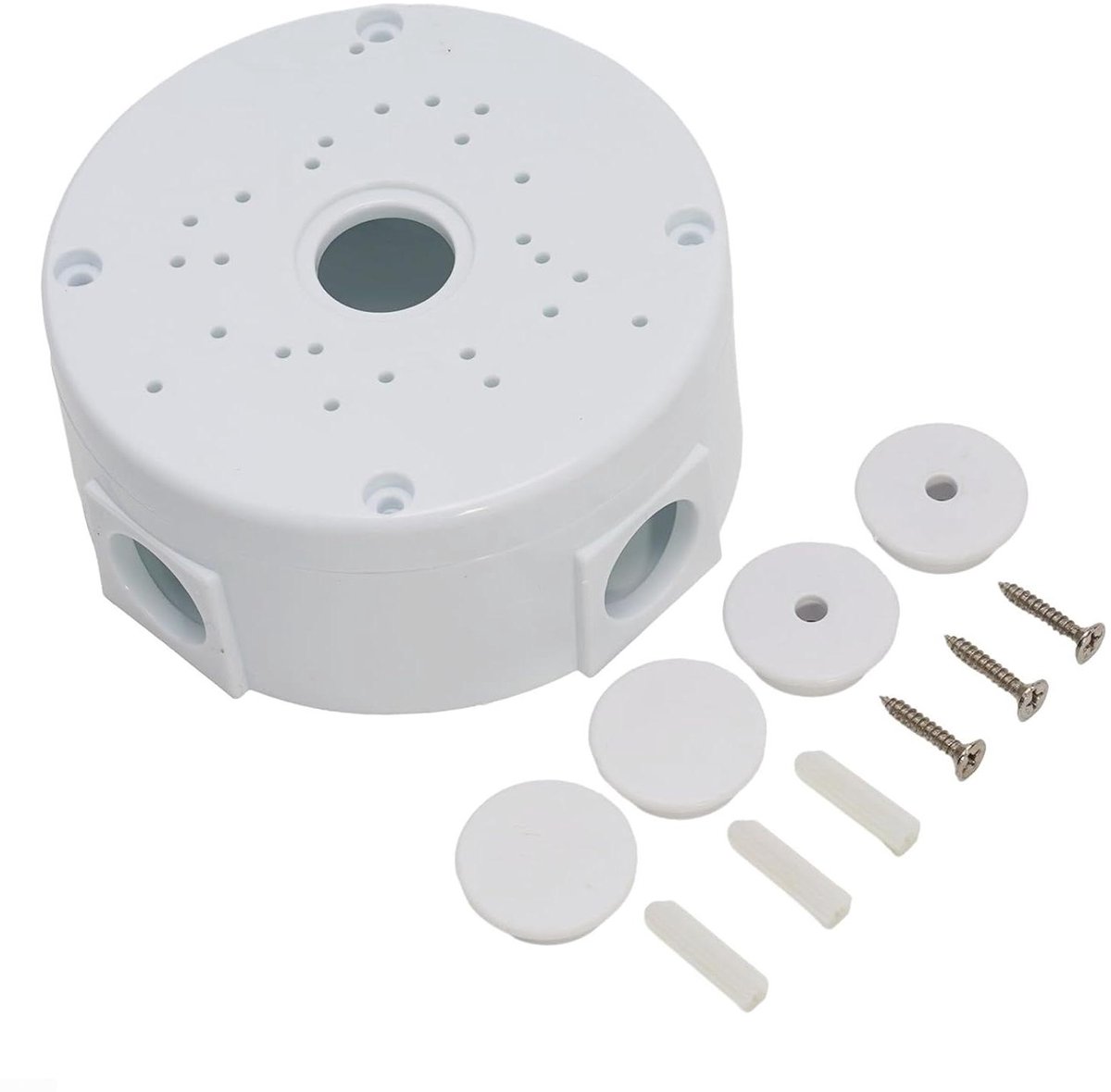 Waterdichte Camera Doos - Aansluitdoos Camera - Kabel Bescherming - Speciaal voor Dome Camera's - 120x120x54MM - Wit