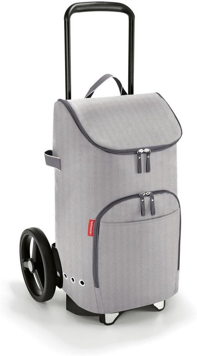 Boodschappentrolley Set - Winkelwagen Tas - Boodschappen Doen - Inclusief Frame - 45 L - Grijs