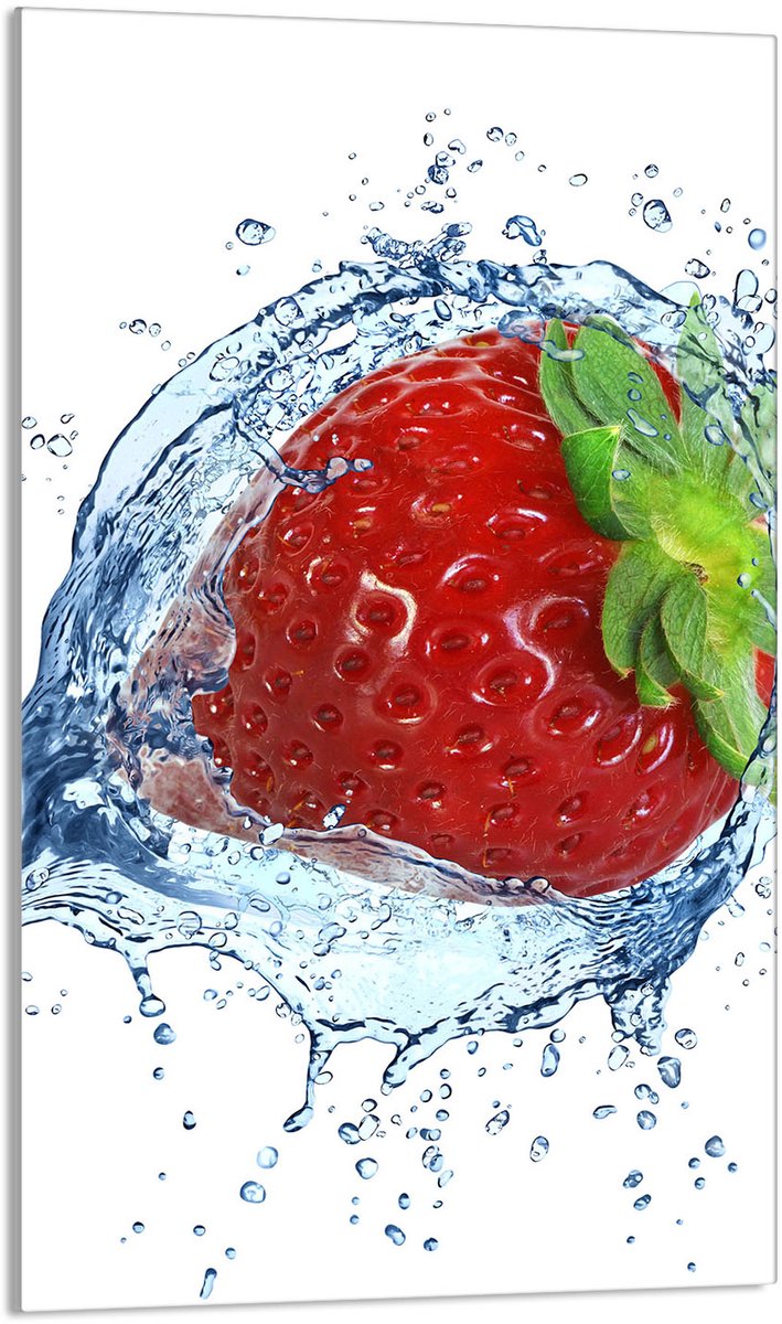 TMK ArtDeko - Snijplank - Glas - Truskawka - 30x52 cm - Schokbestendig