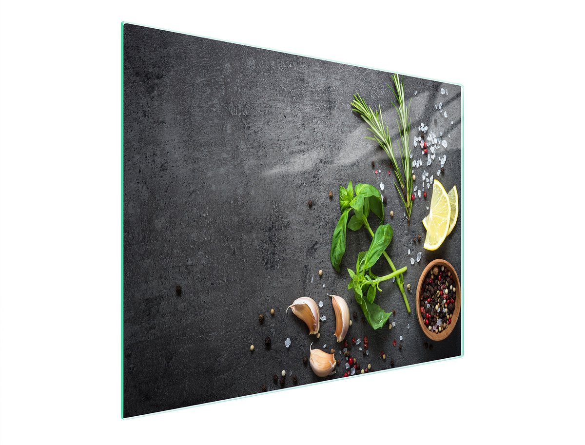 TMK ArtDeko - Snijplank van Veiligheidsglas - 52x30 cm - Antislip - Hittebestendig