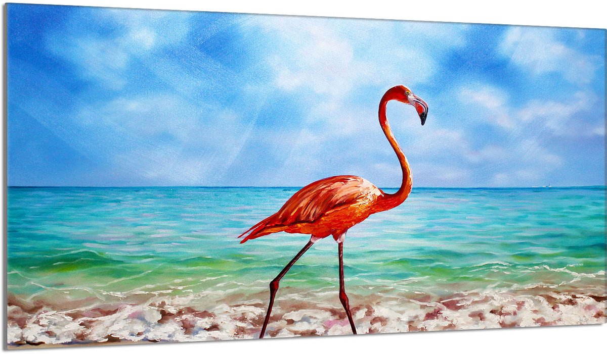 TMK ArtDeko - Flaming Serie - Glazen Beschermplaat - 90x52 cm - Hittebestendig