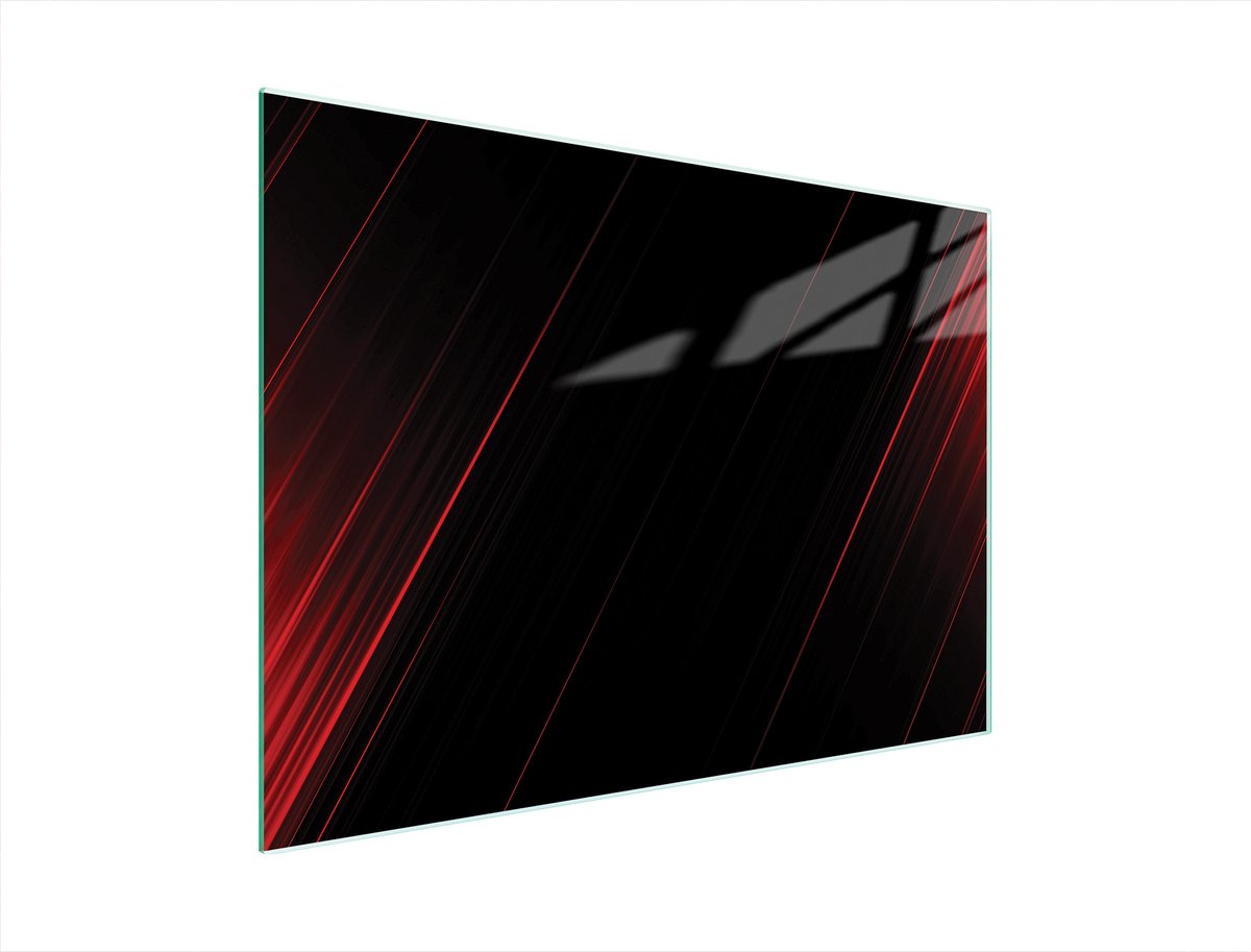 TMK ArtDeko Serie - Glazen Snijplank - 40x30cm - Zwart - Veilig en Hygienisch