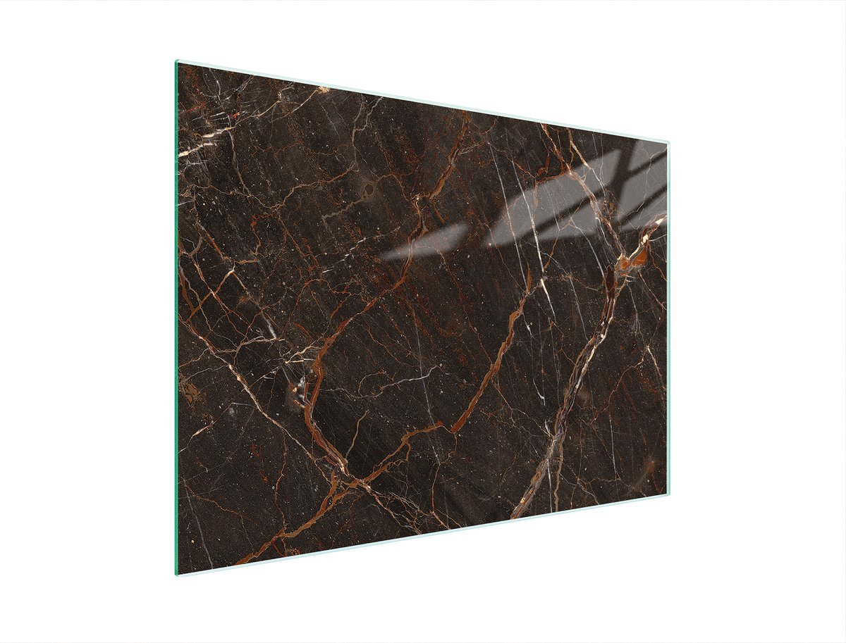 TMK ArtDeko - Snijplank - 30x22 cm - Marmerdesign - Gehard Glas