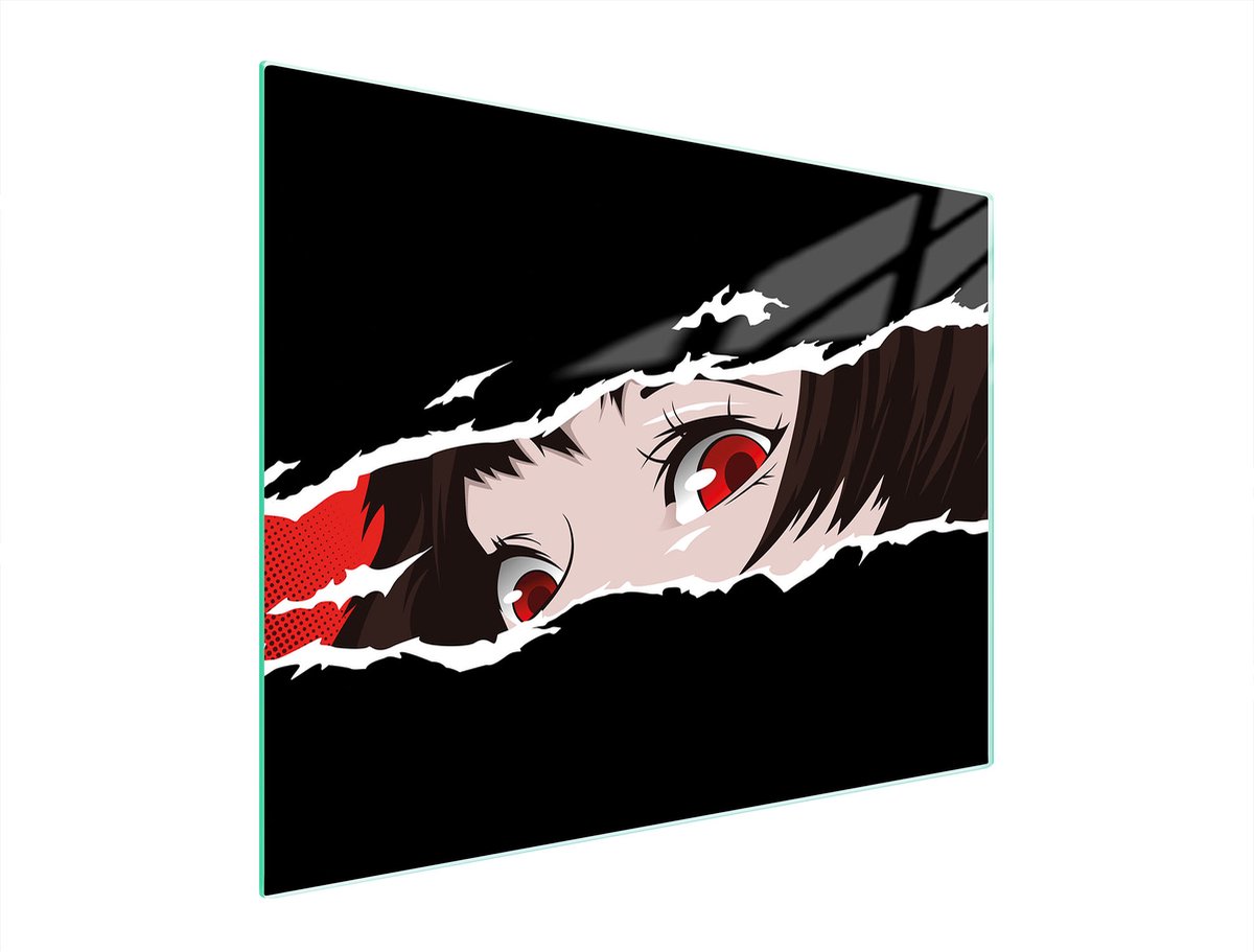 TMK ArtDeko - Snijplank van Gehard Glas - 52x40 cm - Anime - Antislip Siliconen Voetjes