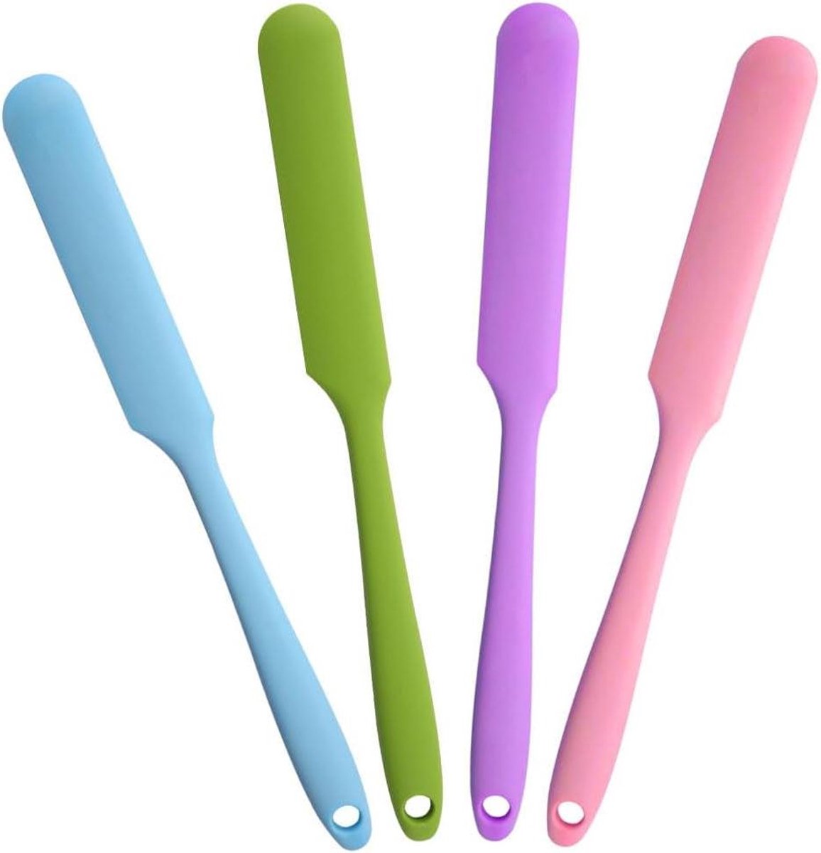 Wax Spatels - Siliconen Applicators - Ontharen Thuis - Anti-aanbak Ontwerp - 4 Stuks - Verschillende Kleuren