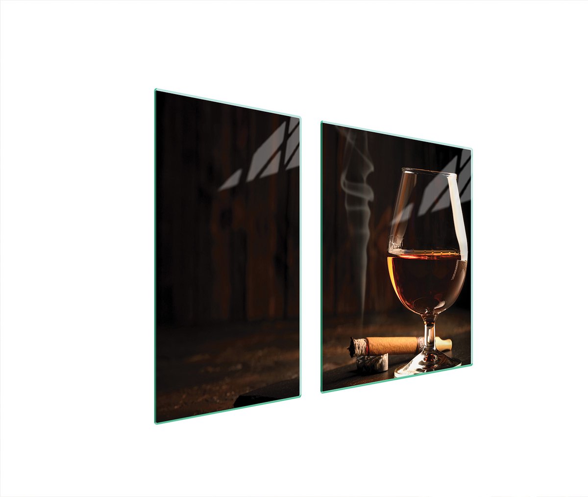 TMK ArtDeko - Snijplank - 90x52 cm - Wijn - Glas