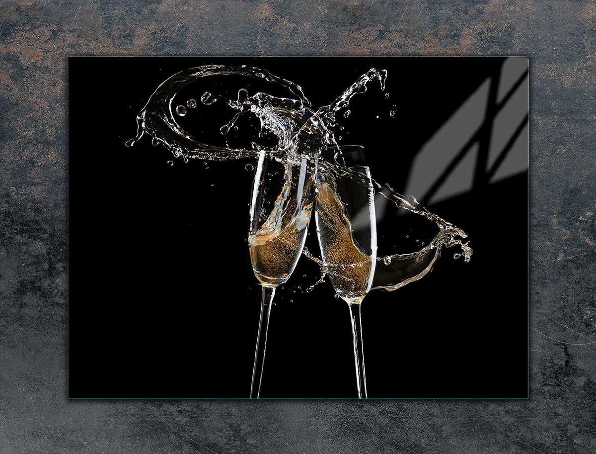TMK ArtDeko - Snijplank - Glas - 70x52 cm - Wijn Motief