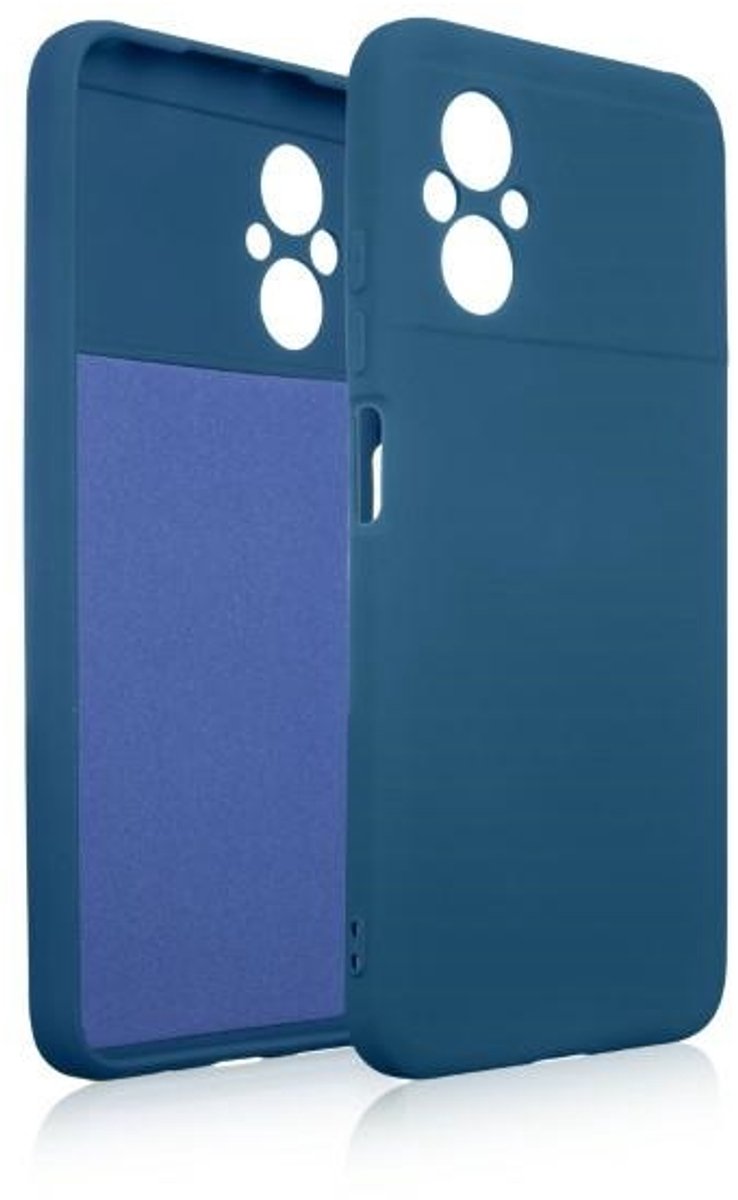 Beline Siliconen Hoesje Xiaomi Poco M5 blauw/blauw