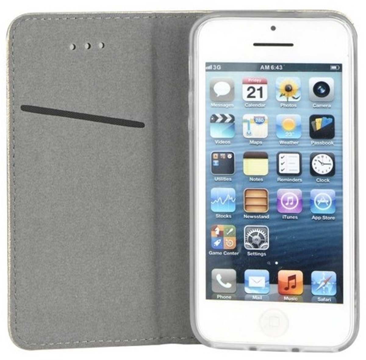 Smart Magnet book case Samsung S23 Ultra S918 goud/goud