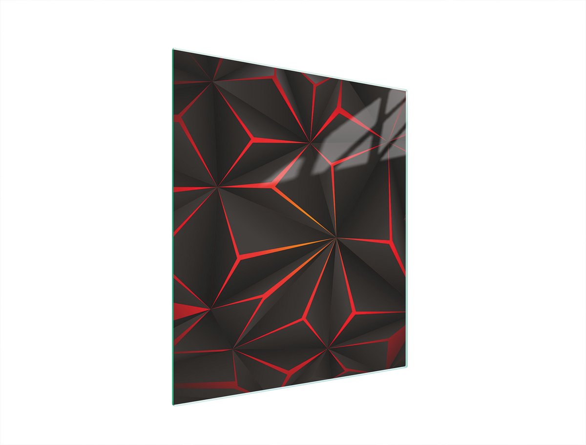 TMK ArtDeko Serie - Snijplank van Gehuld Glas - 45x52 cm - Veelzijdig Gebruik - Elegant Design