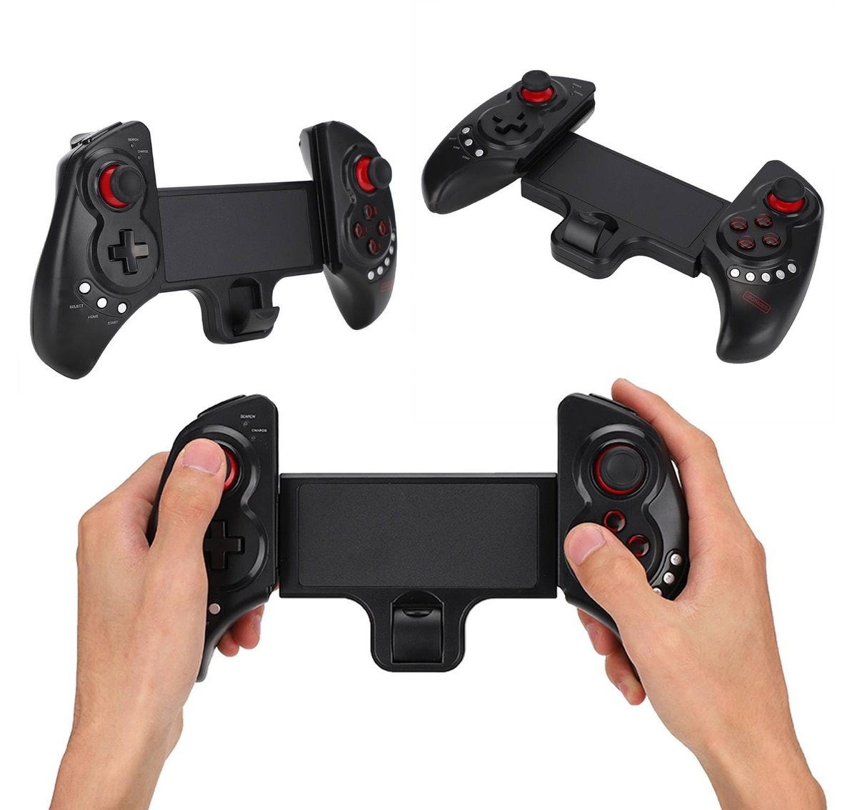 Allecto - Mobiele Game Controller - Draadloze Bluetooth Gamepad - Flexibel en lichtgewicht - Geschikt voor telefoons en tablets - Perfect voor gami...
