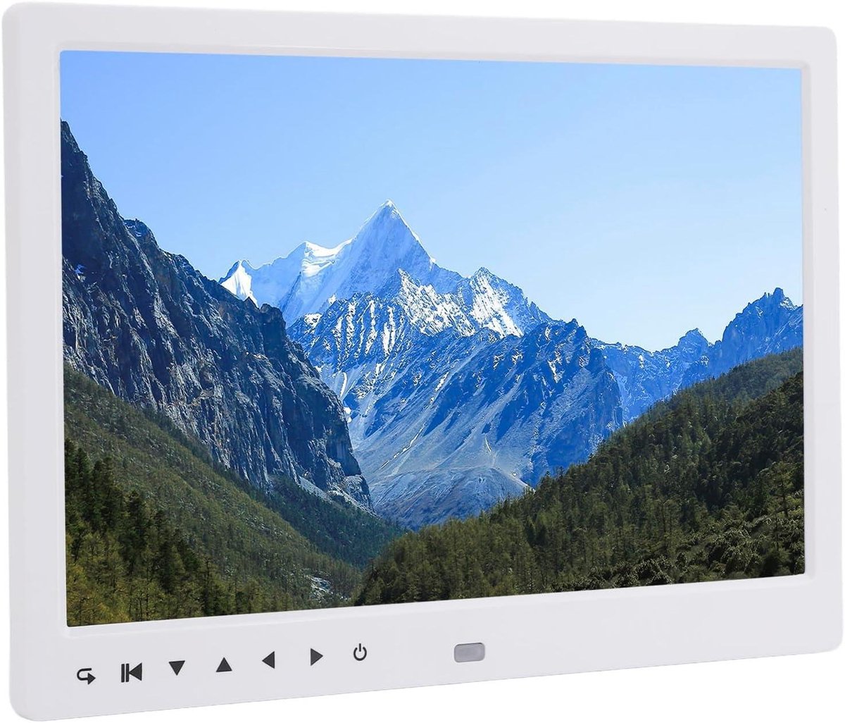 Digitale Fotolijst - Videoframe HD - Foto's Tonen - Touchscreen Bediening - 12 Inch - Wit