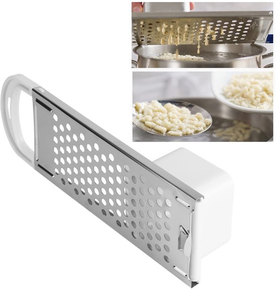 Allecto - Spaetzle-maker - Eenvoudige noodle-maker - Roestvrij staal - Comfortabele handgreep - Keukenrasp - Geschikt voor pasta - 32,4 x 10,7 x 6,... — afbeelding 5