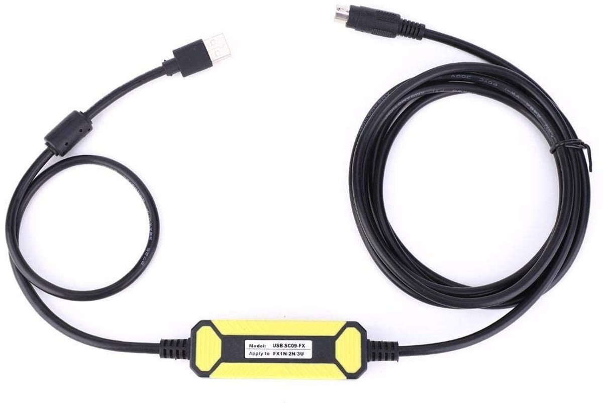Allecto - USB Programmeren Kabel - Waterdicht - 2.5m - Stofdicht - Mitsubishi FX Series PLC - Geschikt voor industriële toepassingen - Zwart