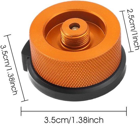 Gaspatronen-adapter voor campingkooktoestel, gaspatronen-adapter, bajonet, gaspatronen-adapter, schroefventiel, gasadapter, conversie-kopadapter voor butaan, jerrycan, schroef, gaspatroon — afbeelding 5