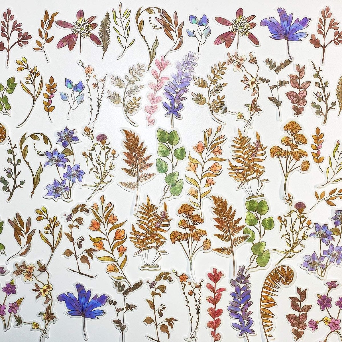 Finnacle - Creëer een botanische sfeer met Finnacle's Washi Stickers - 60 Blad- en Plantenthema Stickers voor Bullet Journals, Scrapbooking en Agenda's - Versier je leven met Washi Tape!
