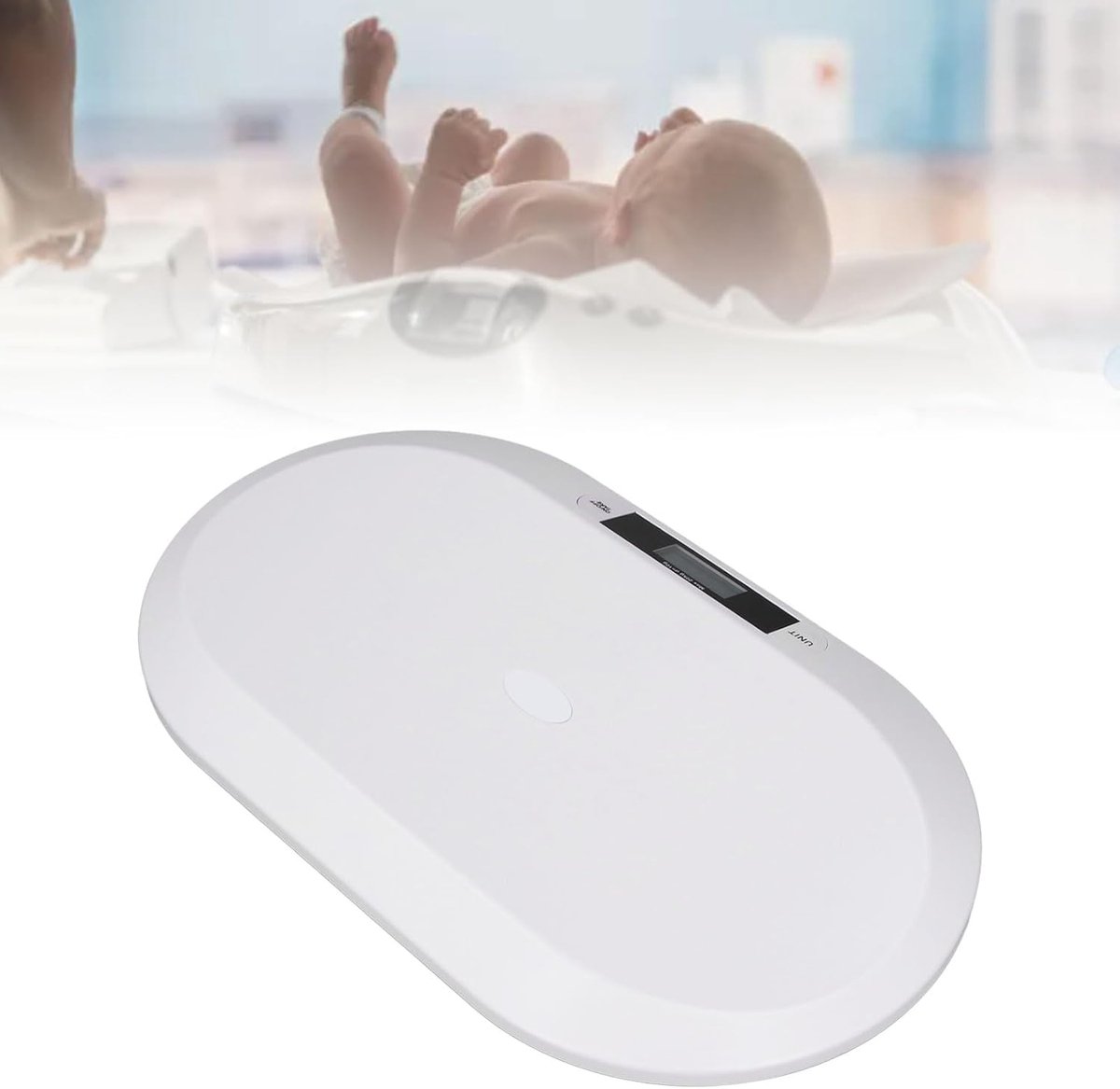 Digitale Weegschaal - Baby Huisdier - Groei Monitoren - Nauwkeurig Meten - Tot 20kg - Wit