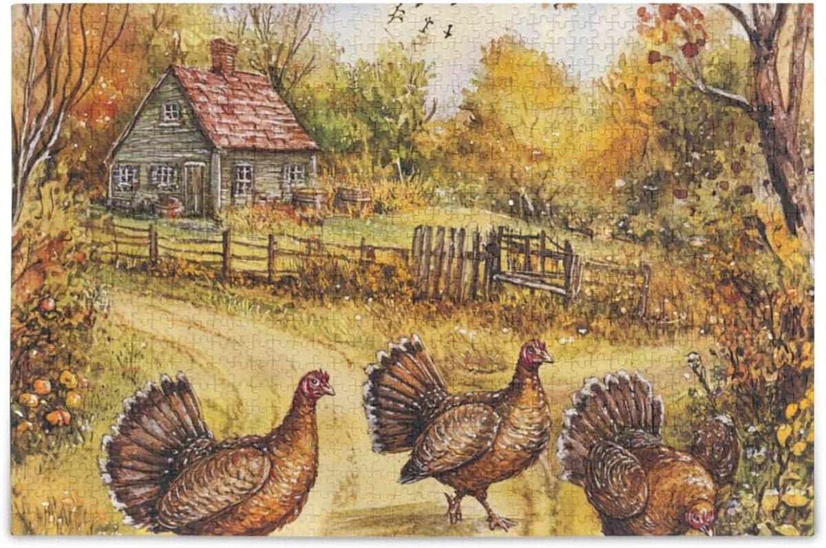 Houten Puzzel - Legpuzzel - Ontspannende Hobby - Alfabetische Sorteerhulp - 1000 Stukjes - Natuur Thema