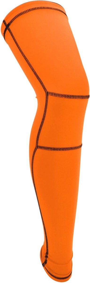 Anatomische Sportkniebescherming voor Unisex, Compressie Kniebeschermer voor Hardlopen en Voetbal, Maat M, Oranje