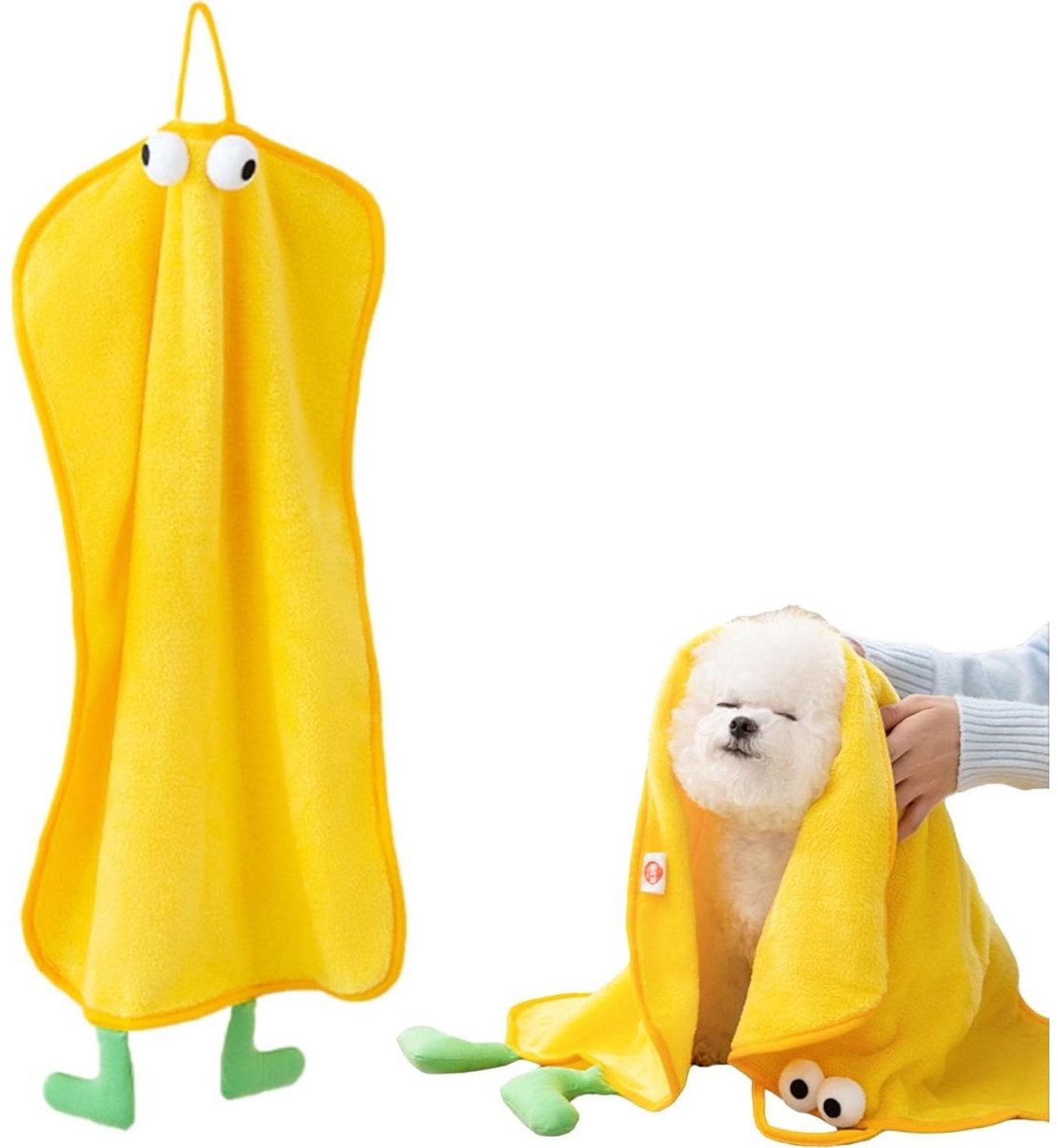 longziming -Honden Drooghanddoek - Huisdier Badhanddoek - Microvezel Handdoek - Superabsorberend - Snel Drogend - Korallenvelours - Zachte Stoffen - Beschermt Meubels - 1 Stuk
