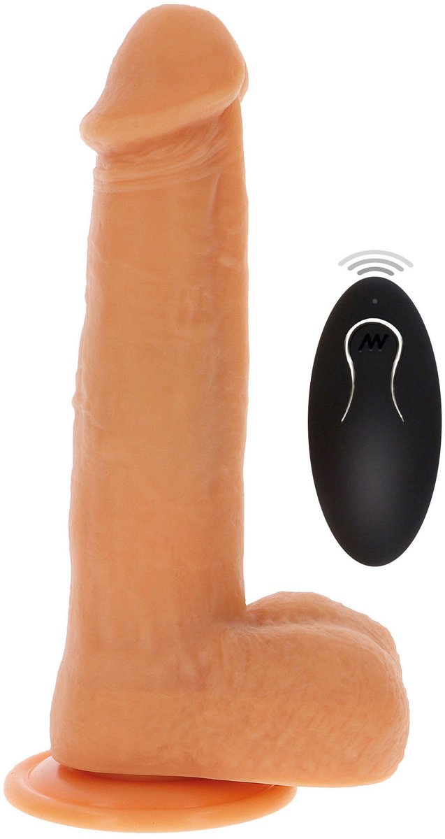 Rotating Beads Vibrating Dildo