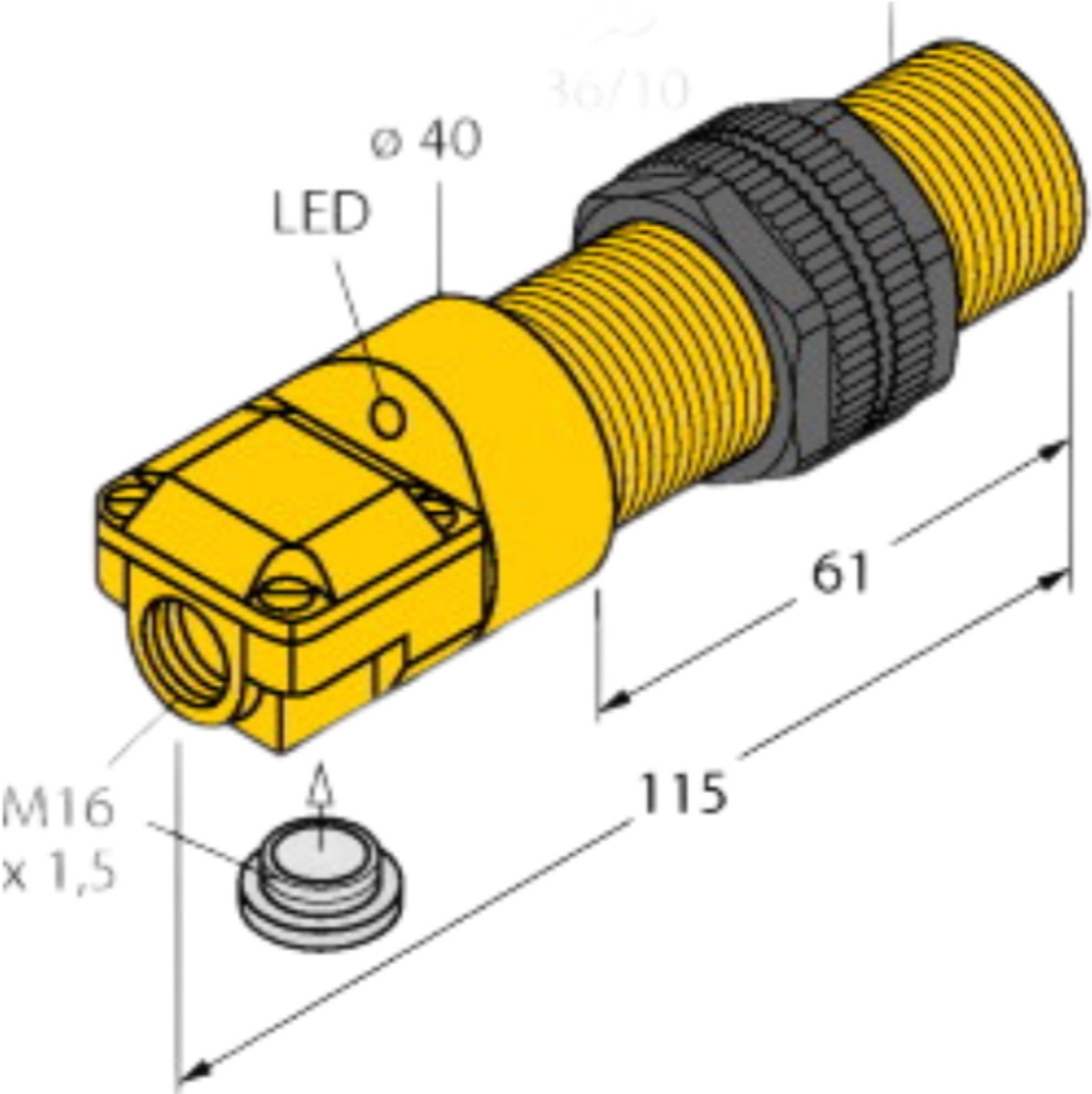 Turck BI10-P30SR-AP6X TUR INDUCTIE SENSOR 10-30VDC