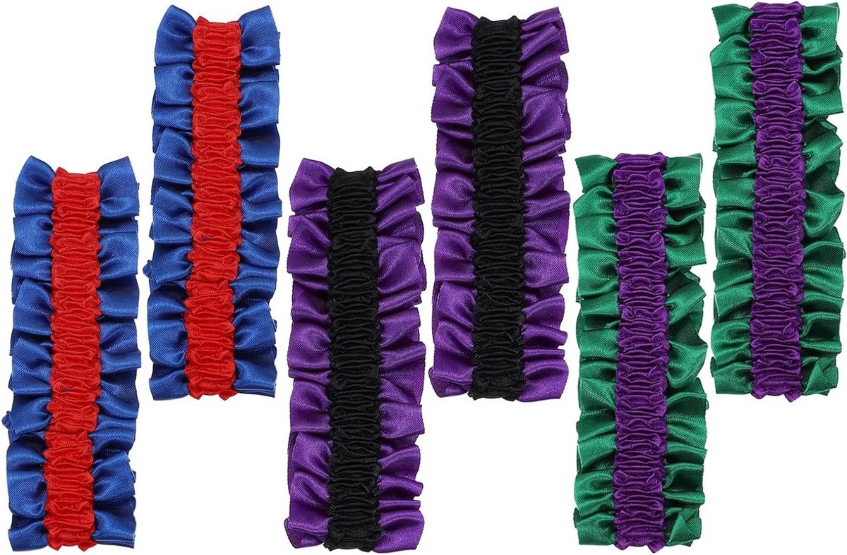 Kousenhouders voor heren, 6 stuks antislip kledinghangers, elastische riem voor kostuums en feesten in diverse kleuren