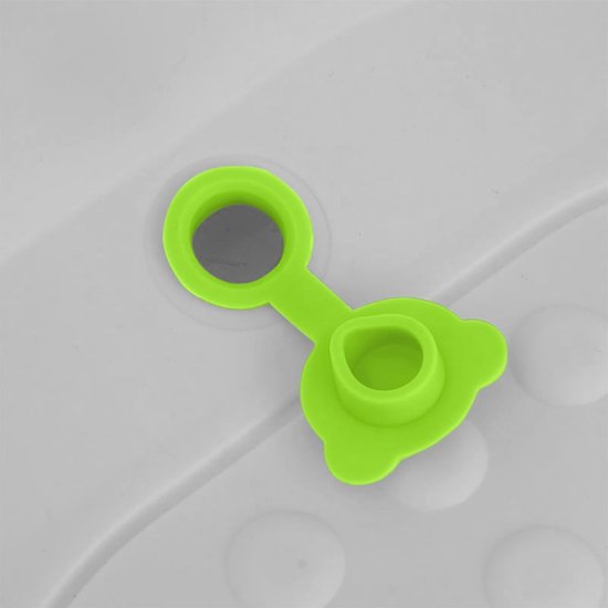 Afvoerstop Badkuip - Siliconen Stop - Veilig Babybadje - Vervormingsvrij Design - 3.5x4x1.5 cm - Grijs Groen — afbeelding 3
