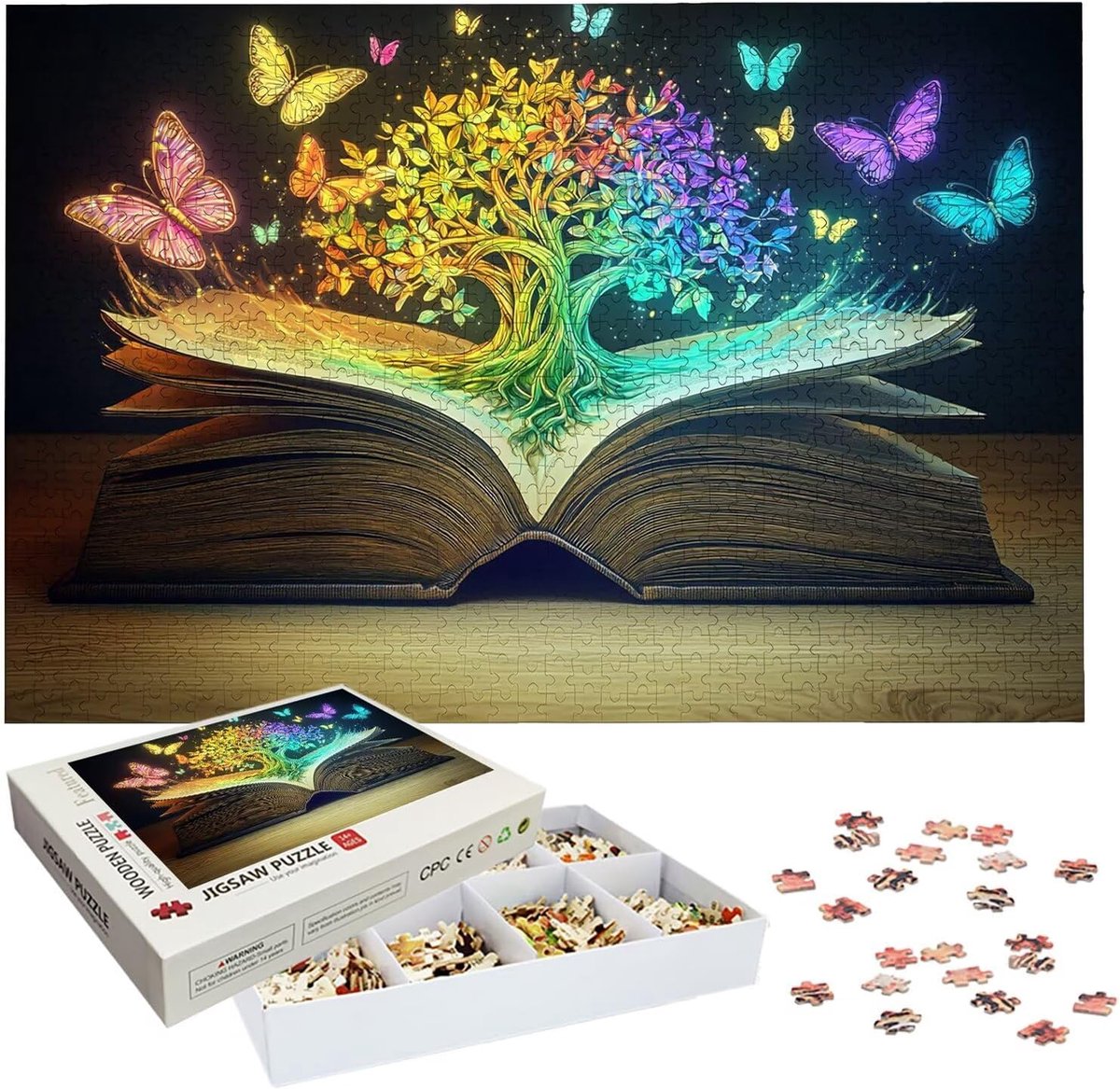 Houten Puzzel - Legpuzzel Volwassenen - Concentratie Training - 1500 Stukjes - 87x57 cm - Levensboom