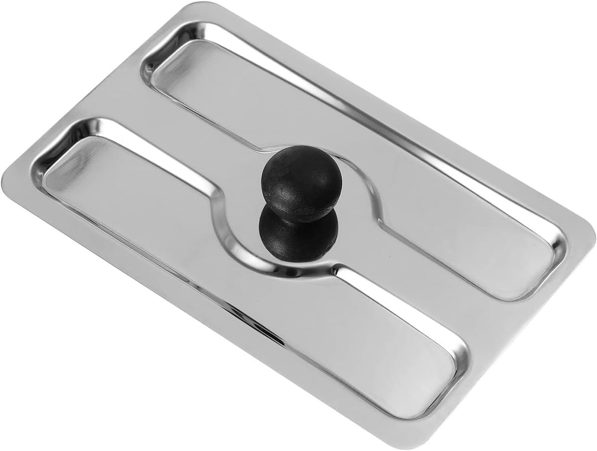 Broodrooster Deksel Keuken Accessoire Apparaat Beschermen Roestvrij Staal Universeel Zilver