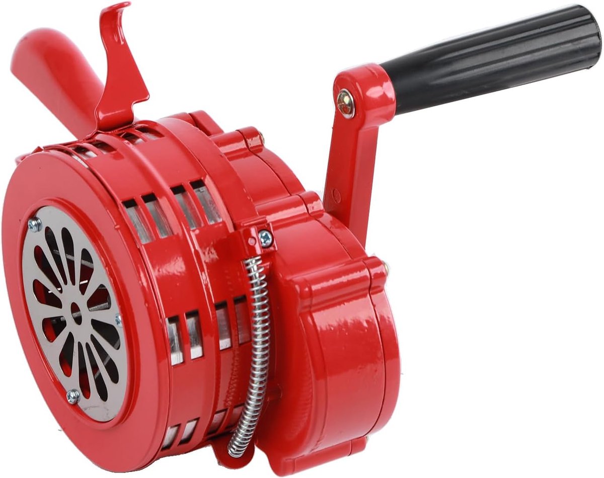 Handbediende Sirene - Luchthoorn Alarm - Noodsituatie Melder - Krachtig Geluid 120DB - 18x18x17 cm - Rood