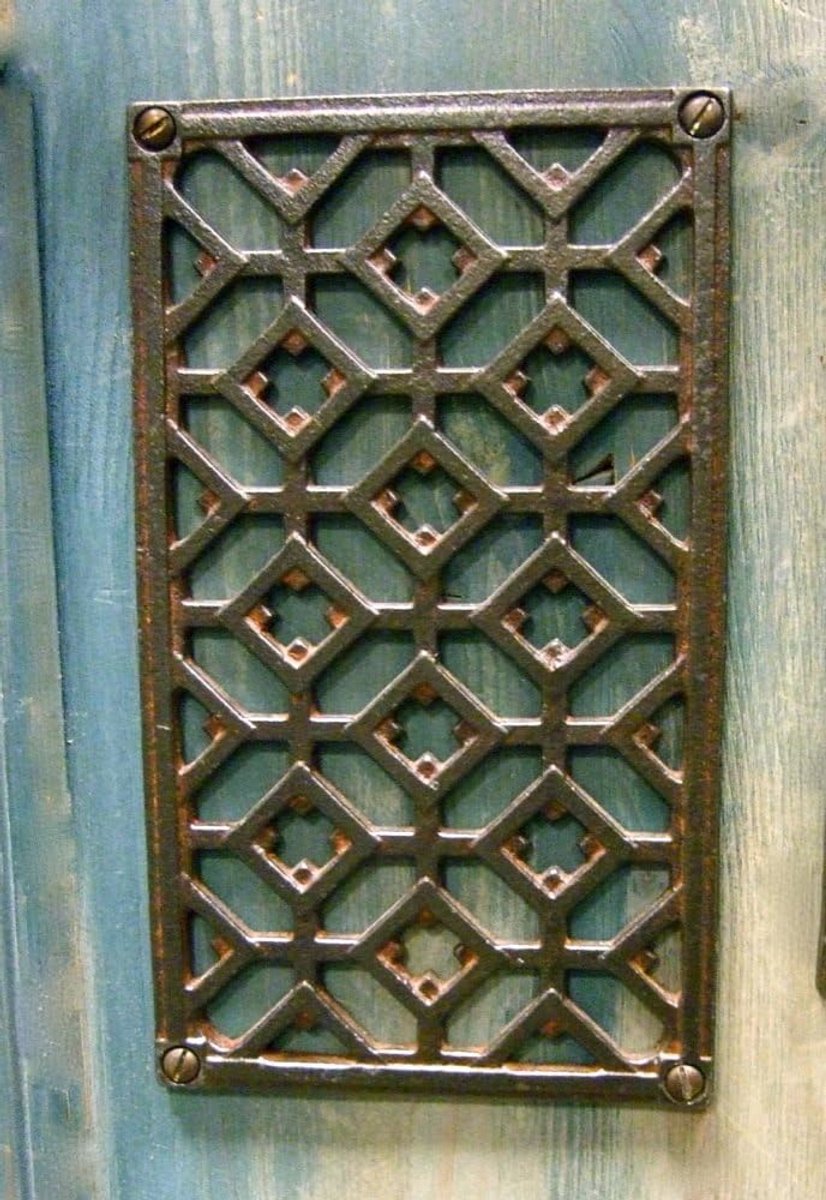 Ventilatierooster Haard - Luchtrooster Houtkachel - Warme Lucht Verspreiden - Antiek Uiterlijk - 115 x 175 cm - Brons