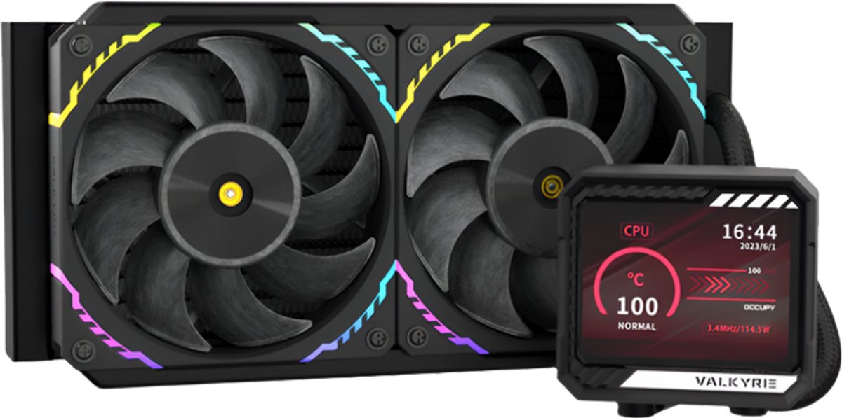 Valkyrie V240 Serie - Waterkoeling - LCD Display - RGB - 240mm