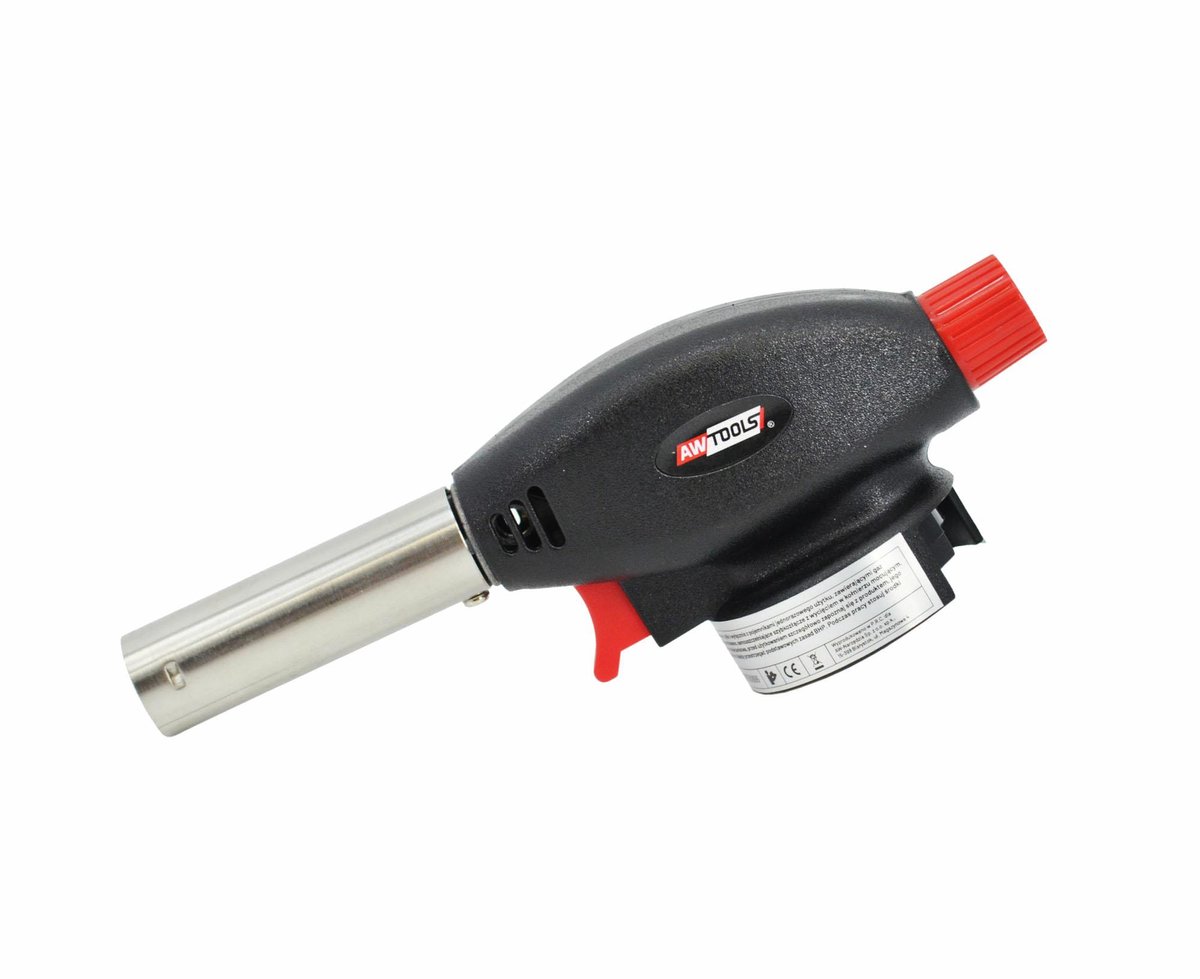 Awtools AW13805 - Gasbrander - Piezo Ontsteking - 1.3 kW - 1300°C