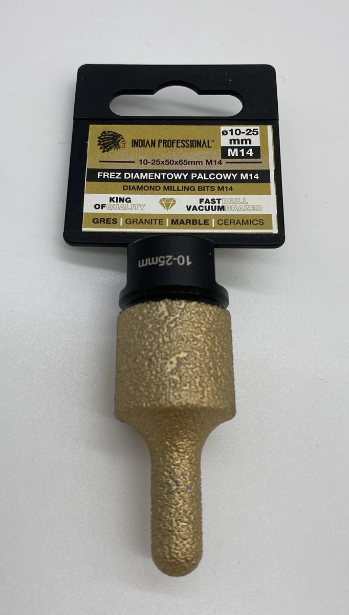 Indian Professional - Diamant Gatenfrees M14 - 10-25mm - Voor Droog en Nat Gebruik - Universeel