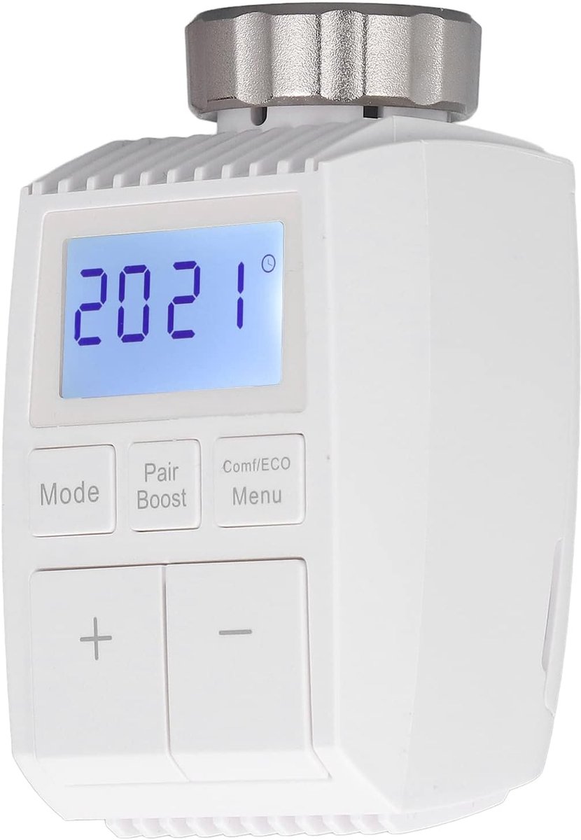 Radiator Thermostaat - Digitale Temperatuurregelaar - Slimme Verwarming - App Bediening LCD - 15 x 5 x 5 cm