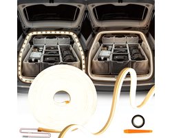 Kofferbak Verlichting - LED Strip - Auto Verlichten - Waterdicht Siliconen Ontwerp - 4 Meter Lengte - Warm Wit