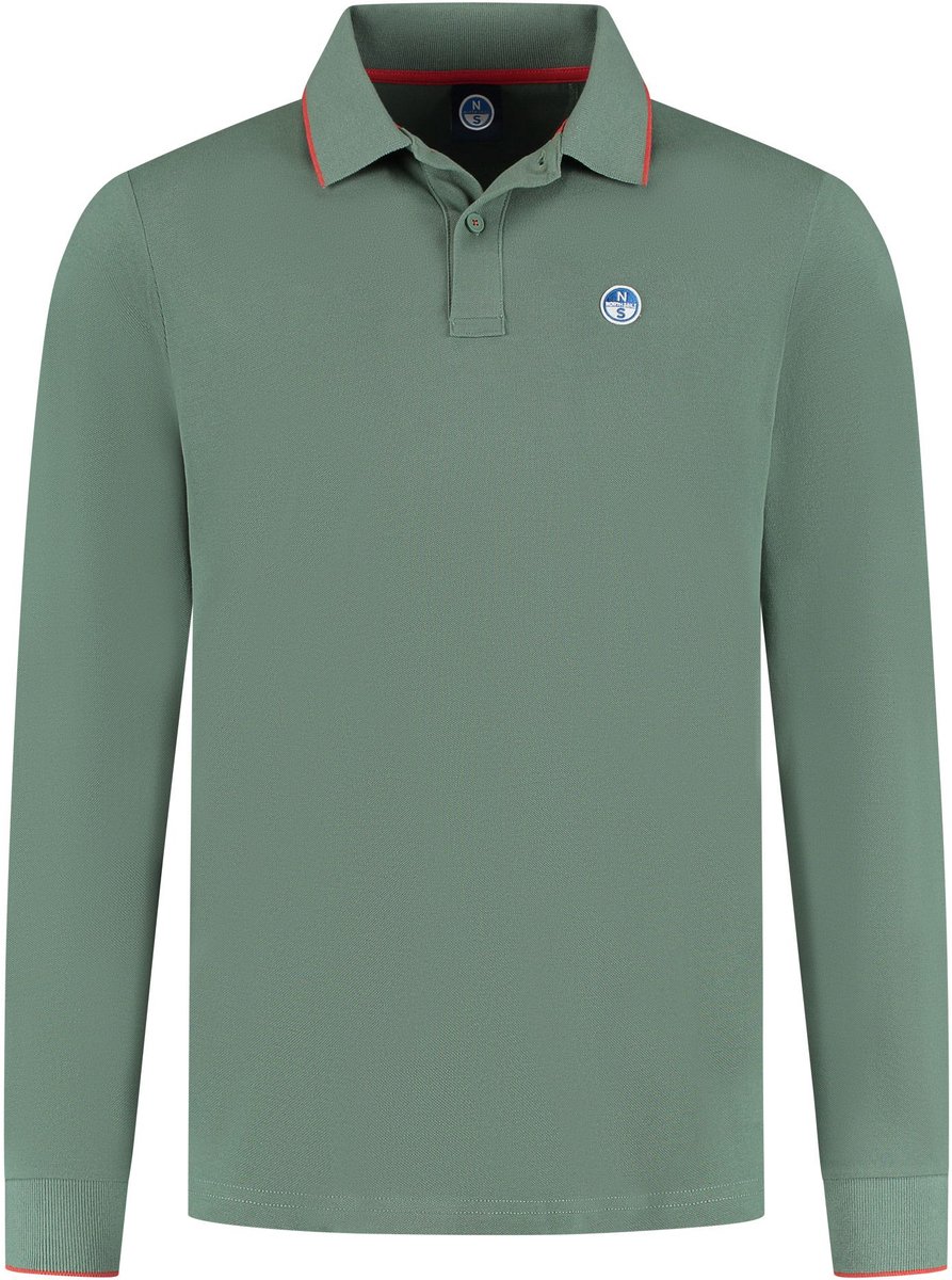 North Sails Basic Polo LS Heren - Maat S