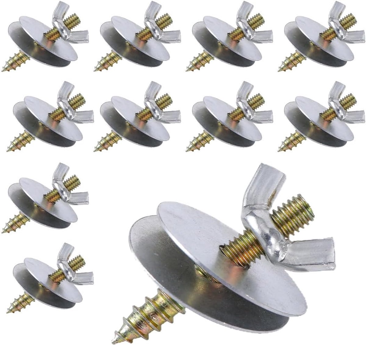 Vogelstangen set - Bevestigingsschroeven - Kooi inrichting - Zelfmontage - 10 sets